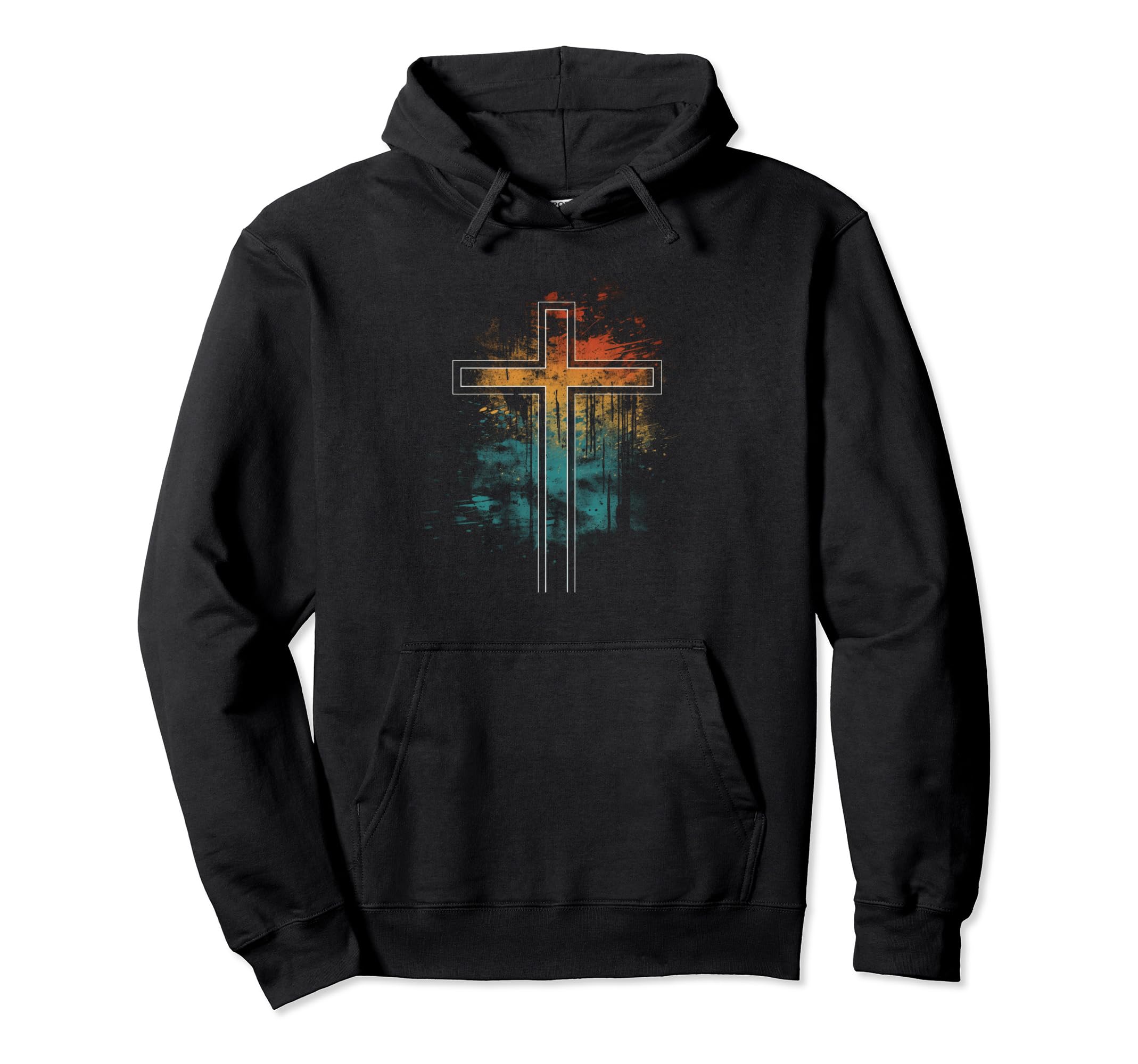 Cross Distressed 90S Goth Grunge Vibes 5 Hoodie - Novelty Apparel Men Women - T-Shirt, Sweatshirt, Hoodie