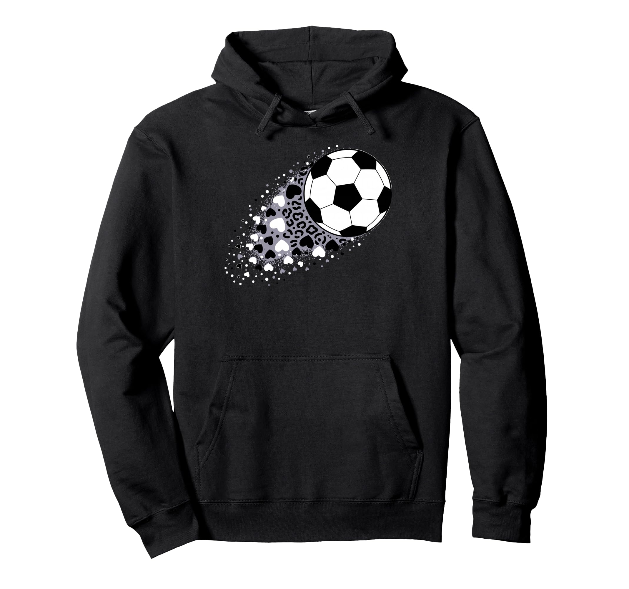 Soccer Football Ball Soccer Player Fan Hoodie - Aesthetic Graphic Unisex - T-Shirt, Sweatshirt, Hoodie