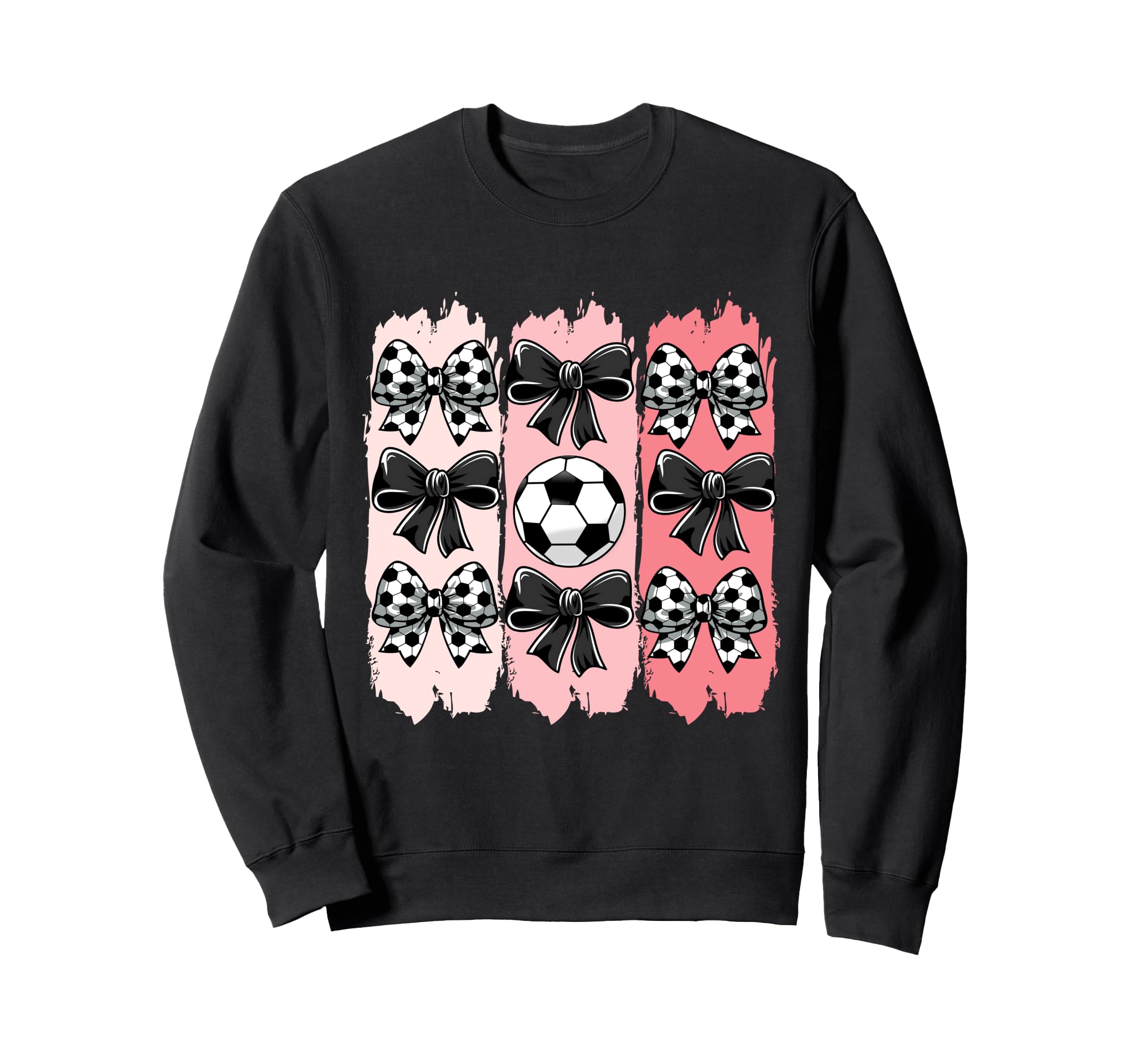Soccer Coquette Bow Soccer Ball Soccer Sweatshirt - Unique Graphic Unisex - T-Shirt, Sweatshirt, Hoodie