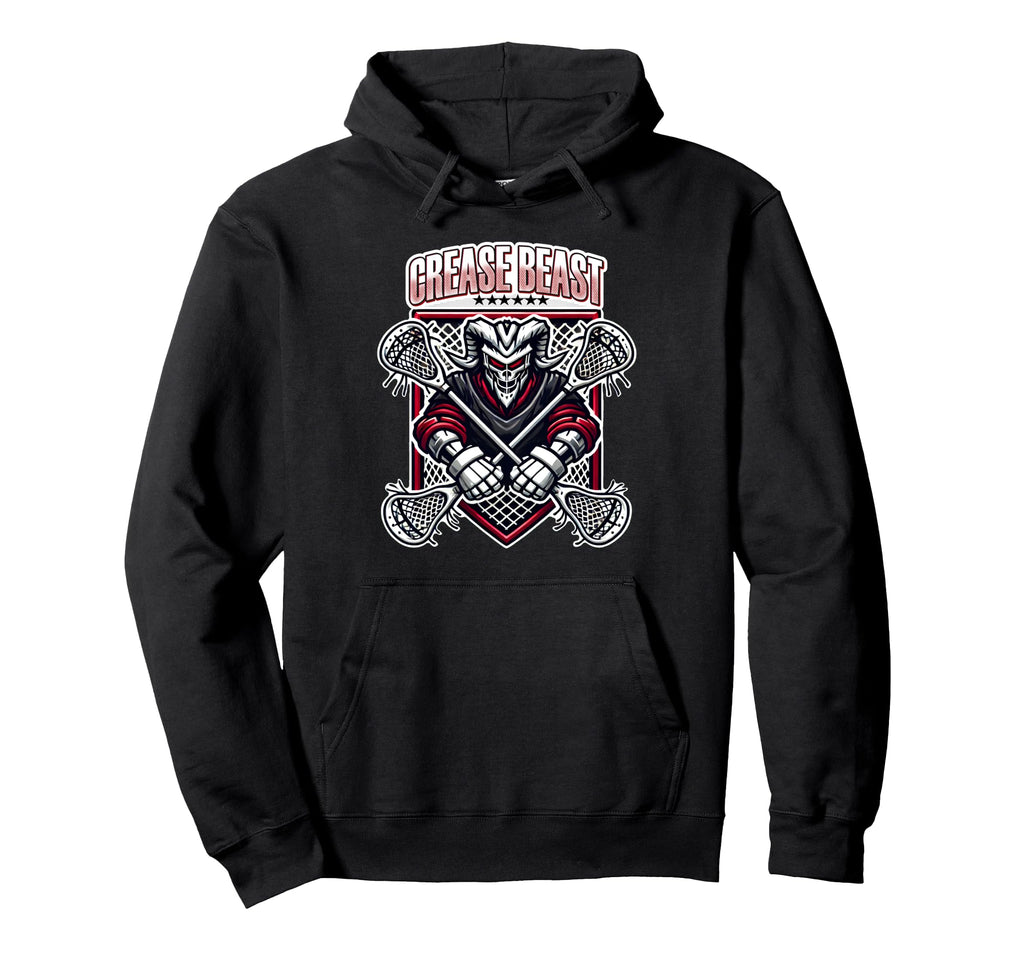 Lacrosse Goalkeeper Crease Beast Best Lax Hoodie - Minimalist Print Unisex - T-Shirt, Sweatshirt, Hoodie