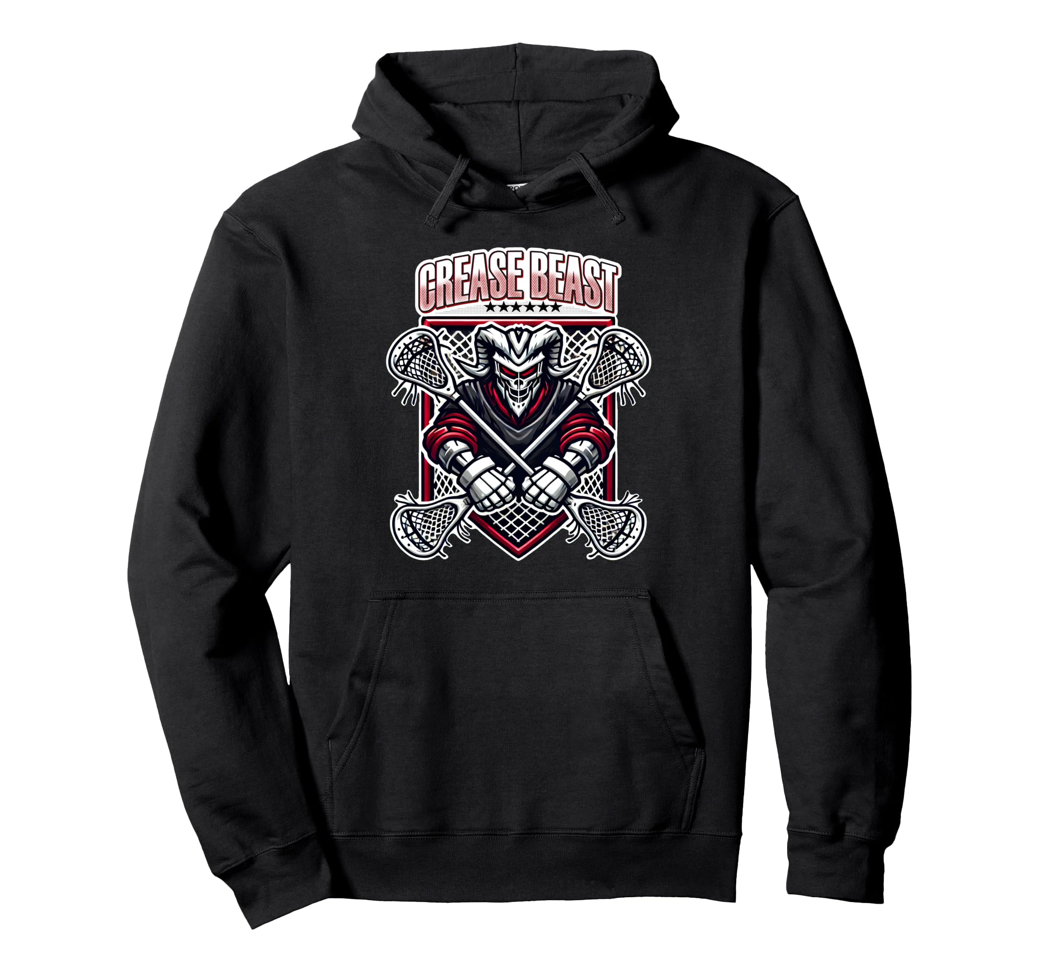 Lacrosse Goalkeeper Crease Beast Best Lax Hoodie - Minimalist Print Unisex - T-Shirt, Sweatshirt, Hoodie