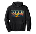 Love Maui Sunset Palm Tree 70S Hawaii Hoodie - Casual Everyday Wear Unisex - T-Shirt, Sweatshirt, Hoodie