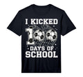 100 Days School I Kicked Soccer 100Th T-Shirt - Minimalist Print Unisex - T-Shirt, Sweatshirt, Hoodie