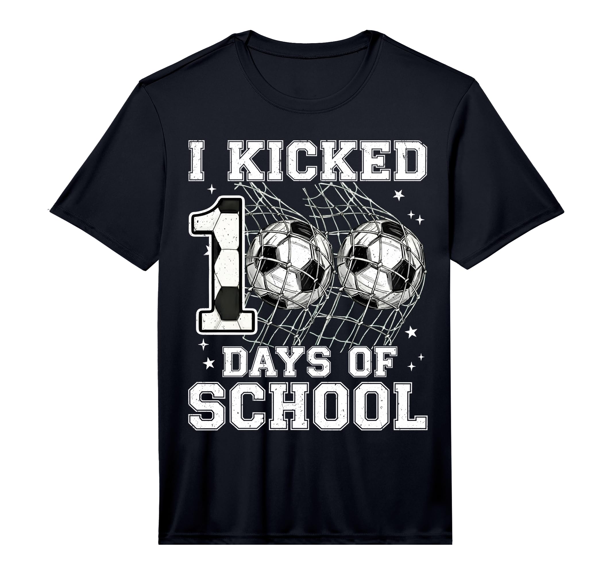 100 Days School I Kicked Soccer 100Th T-Shirt - Minimalist Print Unisex - T-Shirt, Sweatshirt, Hoodie