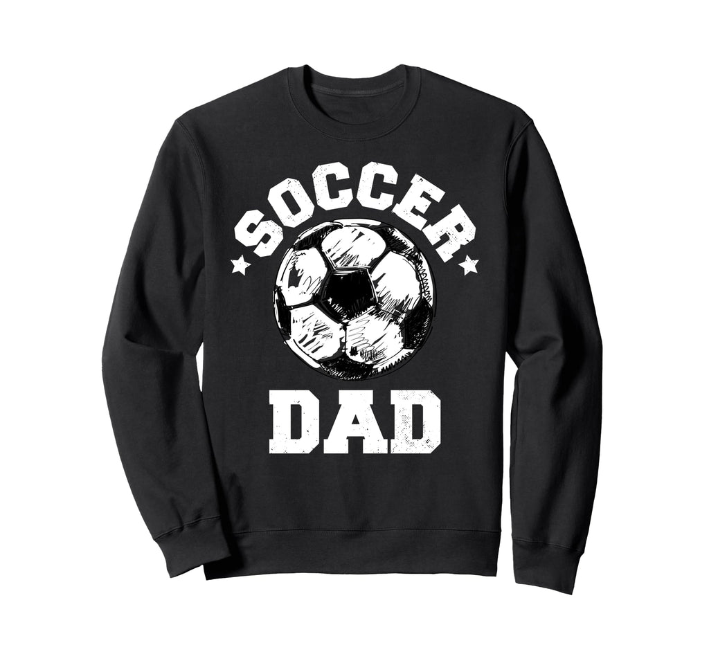 Soccer Dad Soccer Ball Distressed Sweatshirt - Custom Art Print Unisex - T-Shirt, Sweatshirt, Hoodie