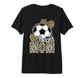 Soccer Mom Heart Leopard Funny Mothers T-Shirt - Custom Art Print Unisex - T-Shirt, Sweatshirt, Hoodie