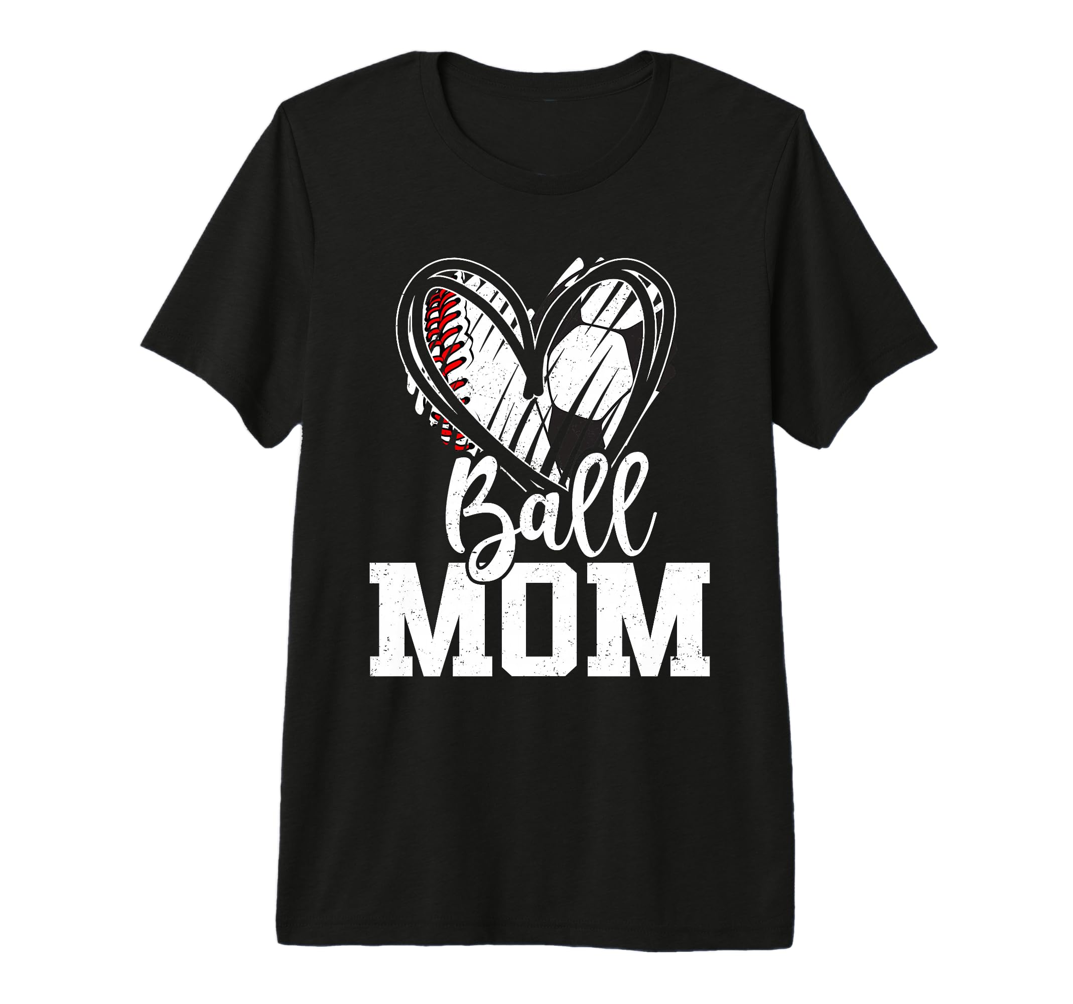 Ball Mom Baseball Soccer Mom Mothers T-Shirt - Aesthetic Graphic Unisex - T-Shirt, Sweatshirt, Hoodie