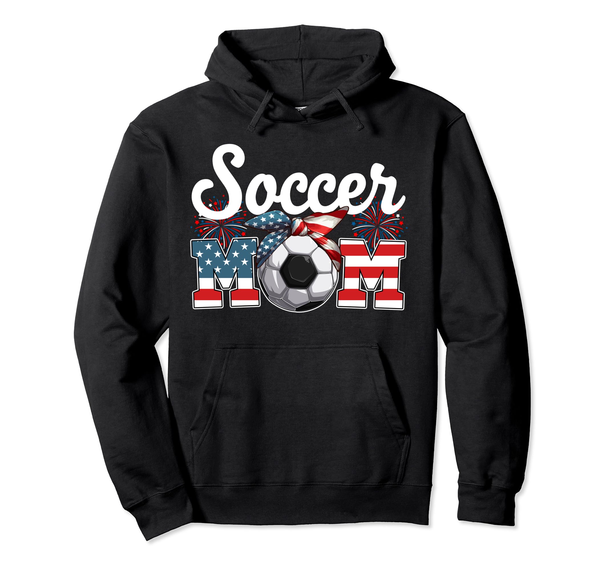 Soccer Mom 4Th July Costume Player Matching Hoodie - Trendy Graphic Unisex - T-Shirt, Sweatshirt, Hoodie