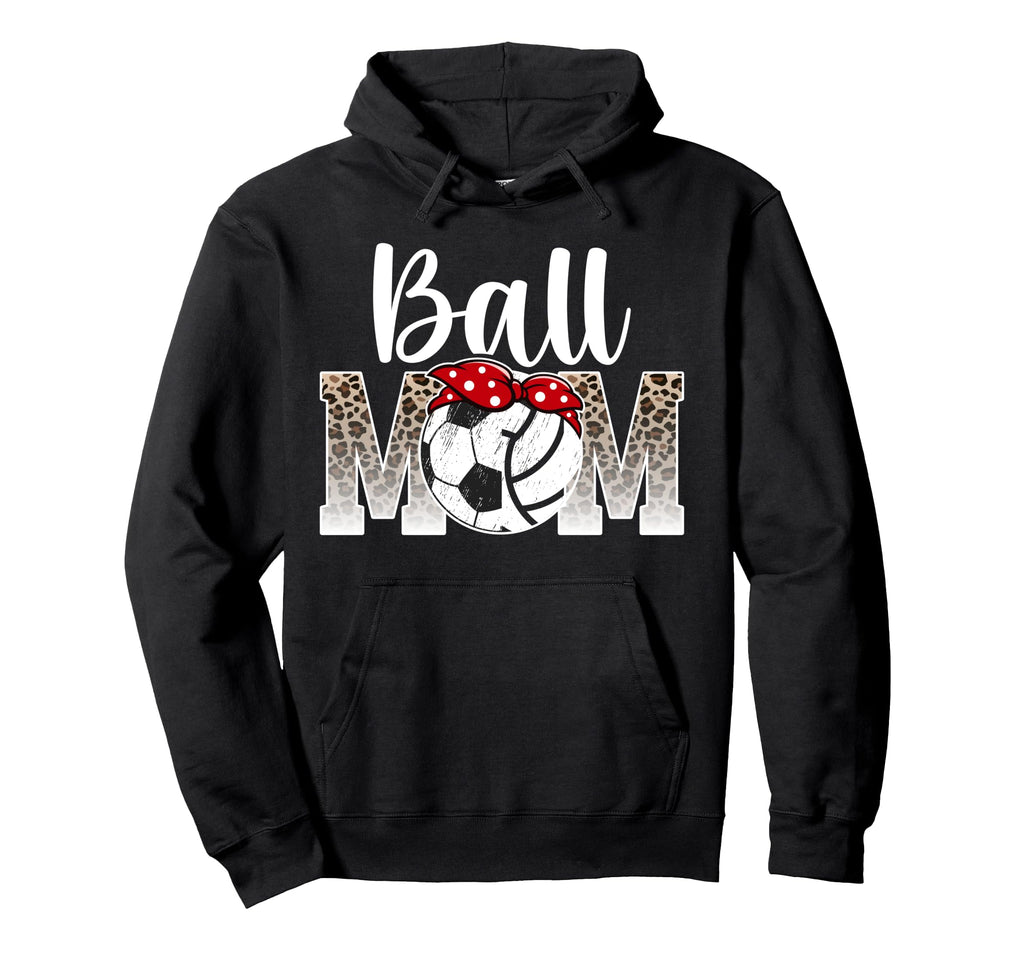 Ball Mom Soccer Volleyball Mom Volleyball Hoodie - Minimalist Print Unisex - T-Shirt, Sweatshirt, Hoodie