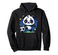 Soccer Player Panda Kicking Soccer Hoodie - Minimalist Print for Adults - T-Shirt, Sweatshirt, Hoodie