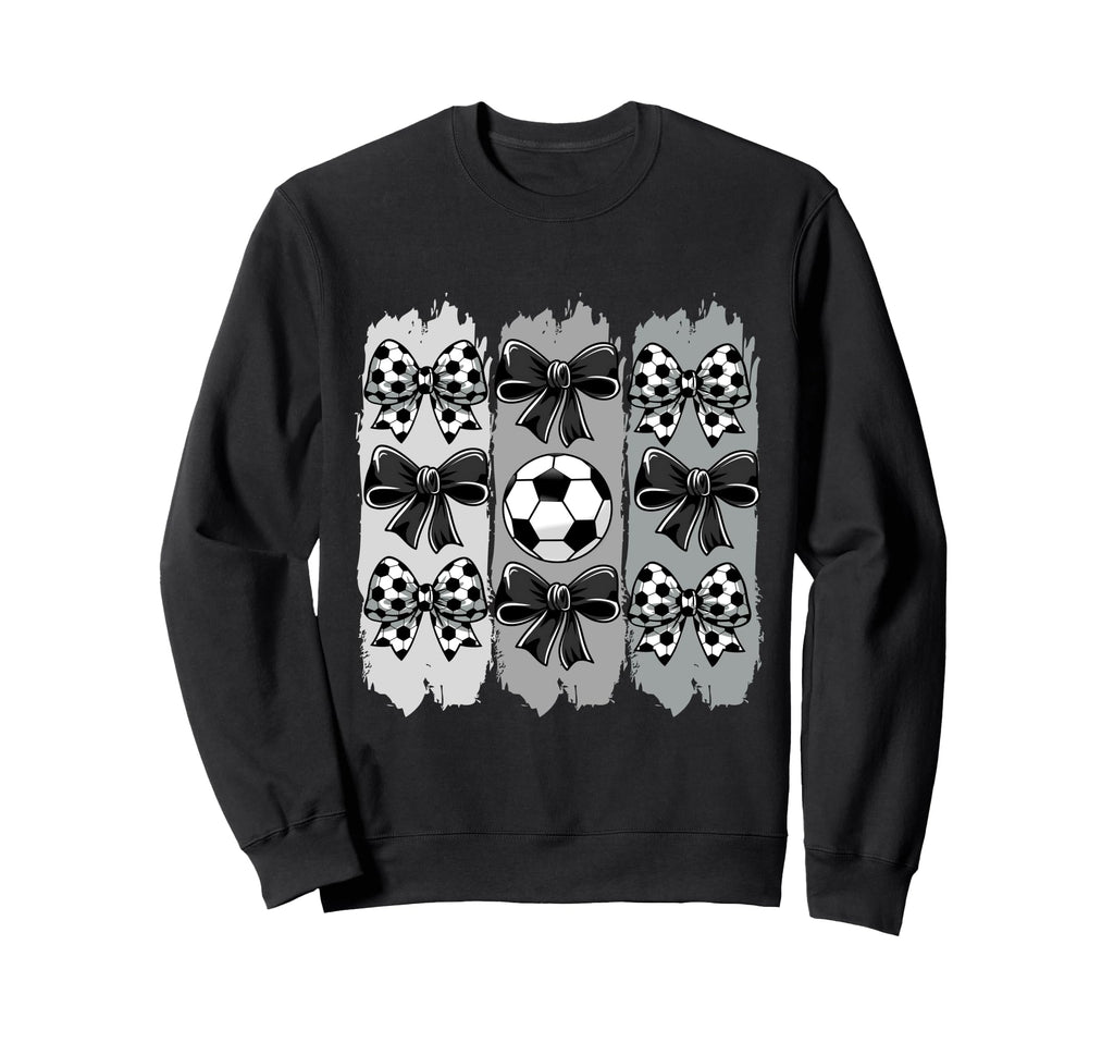Soccer Coquette Bow Soccer Ball Sweatshirt - Fun Novelty Design for Adults - T-Shirt, Sweatshirt, Hoodie