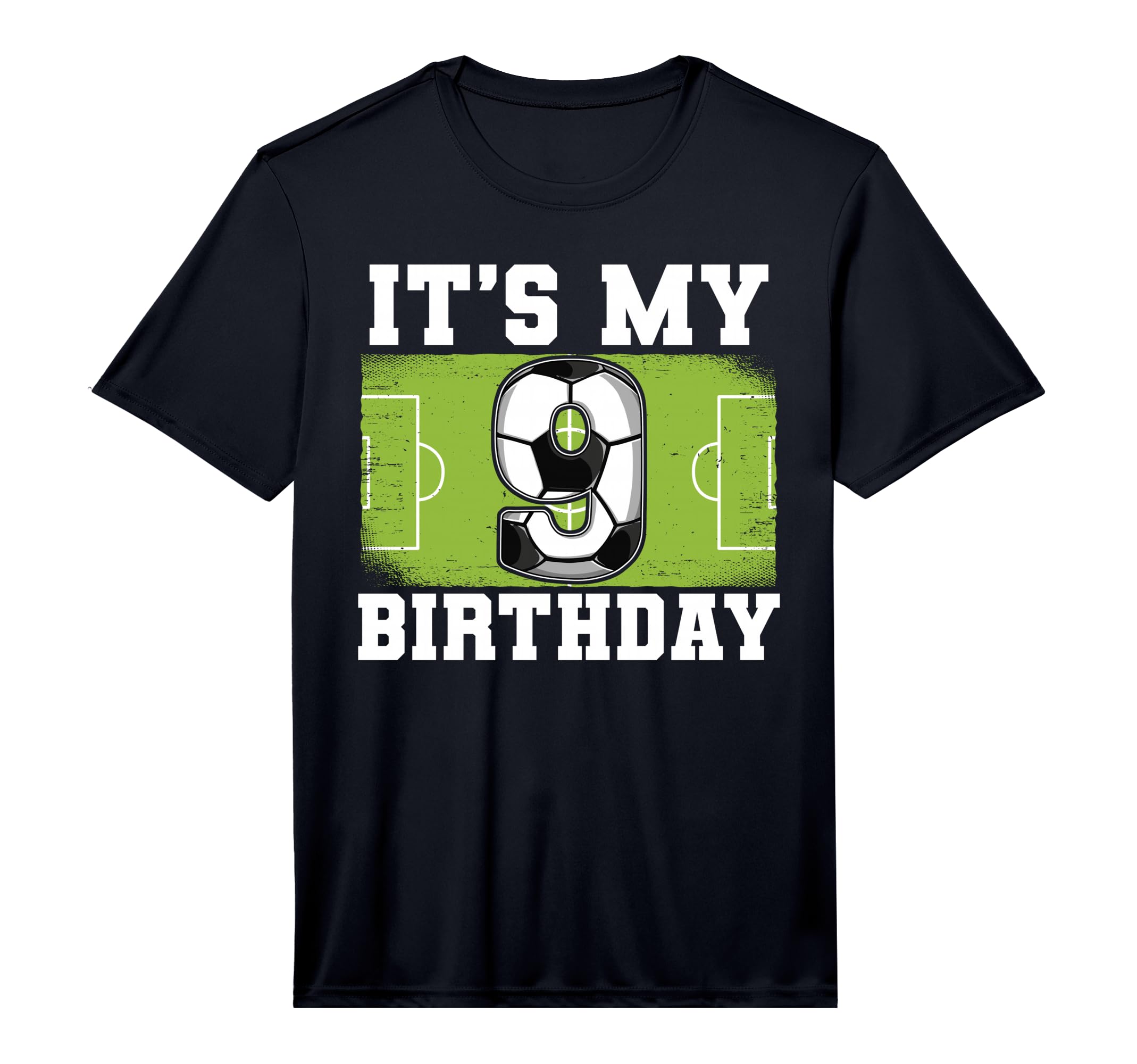 9Th Birthday Soccer Performance T-Shirt - Aesthetic Graphic Unisex - T-Shirt, Sweatshirt, Hoodie