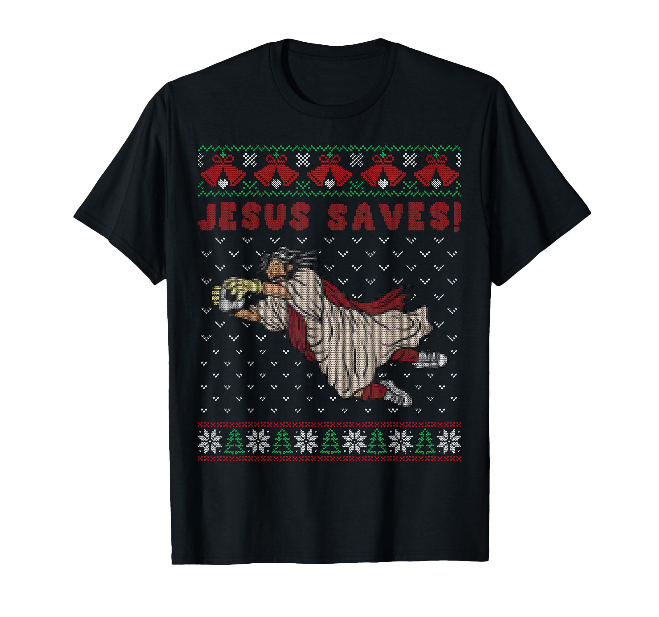 Jesus Saves Football Goalkeeper T-Shirt - Casual Everyday Wear for Adults - T-Shirt, Sweatshirt, Hoodie