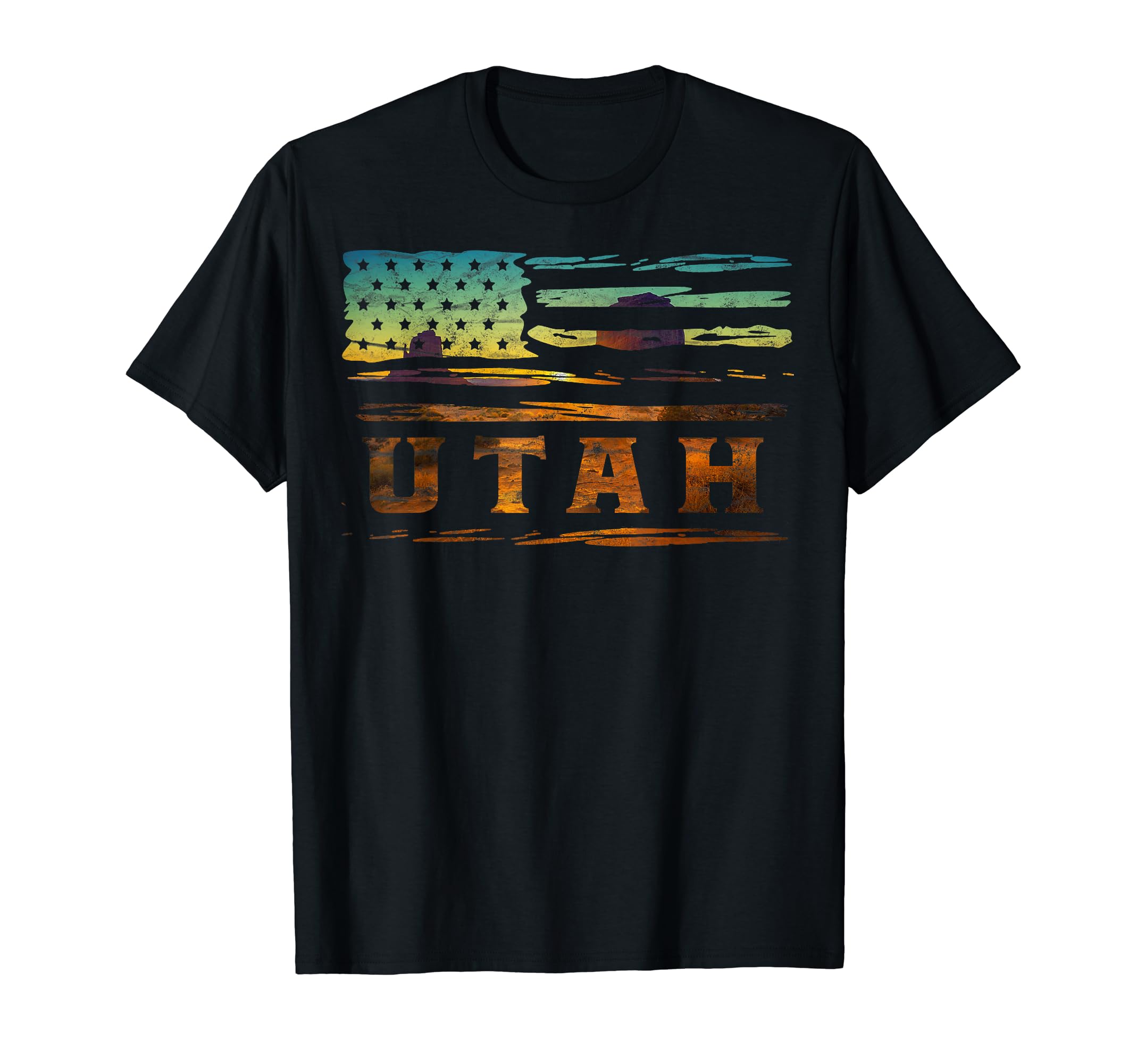Us Flag Utah Beehive State National T-Shirt - Trendy Graphic Men Women - T-Shirt, Sweatshirt, Hoodie