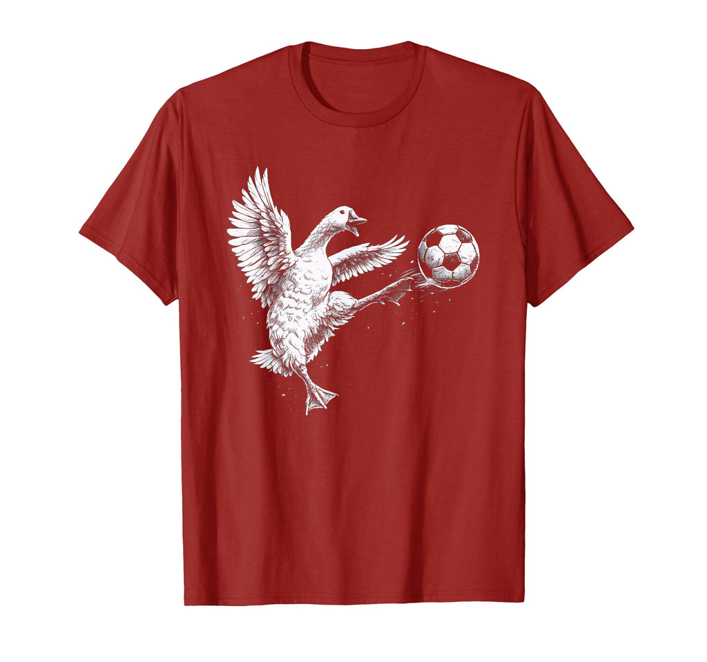 Funny Goose Volleys Soccer Ball Scoring T-Shirt - Unique Graphic Unisex - T-Shirt, Sweatshirt, Hoodie