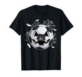 Soccer Jack O Lantern Pumpkin Face T-Shirt - Custom Art Print Men Women - T-Shirt, Sweatshirt, Hoodie
