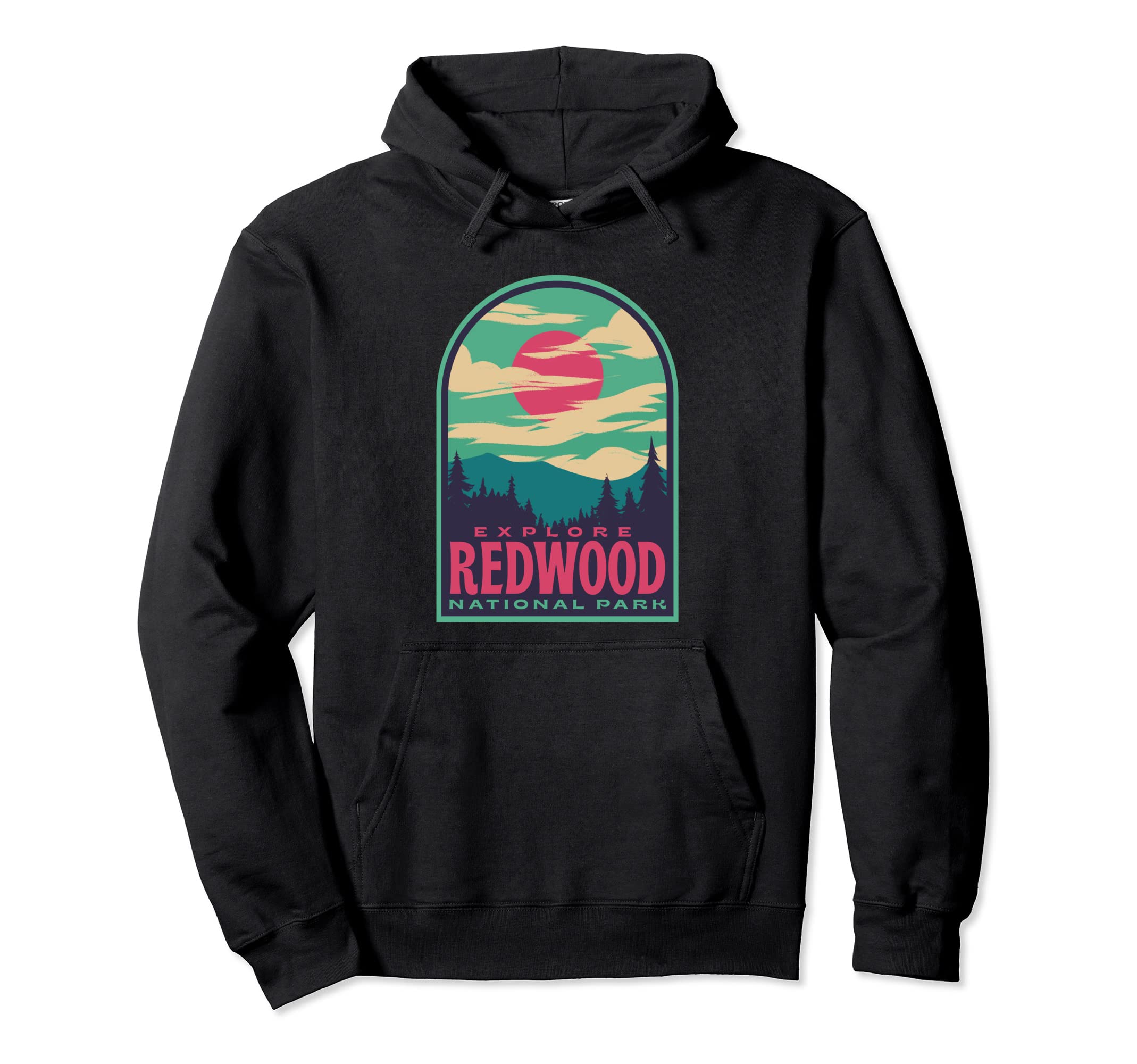 Redwood National Park Sunset Hoodie - Streetwear Style Men Women - T-Shirt, Sweatshirt, Hoodie