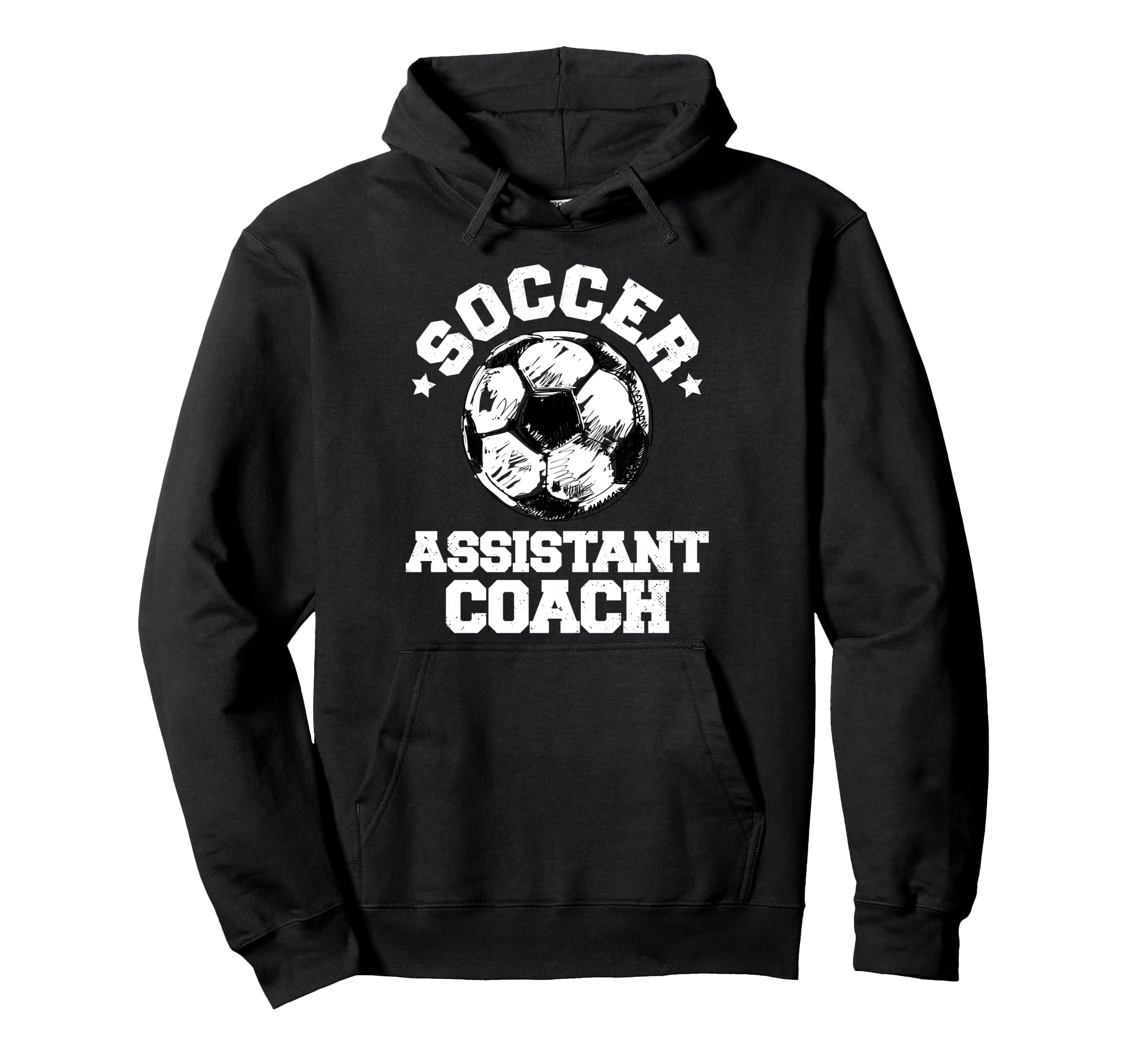 Soccer Assistant Coach Soccer Ball Hoodie - Custom Art Print for Adults - T-Shirt, Sweatshirt, Hoodie
