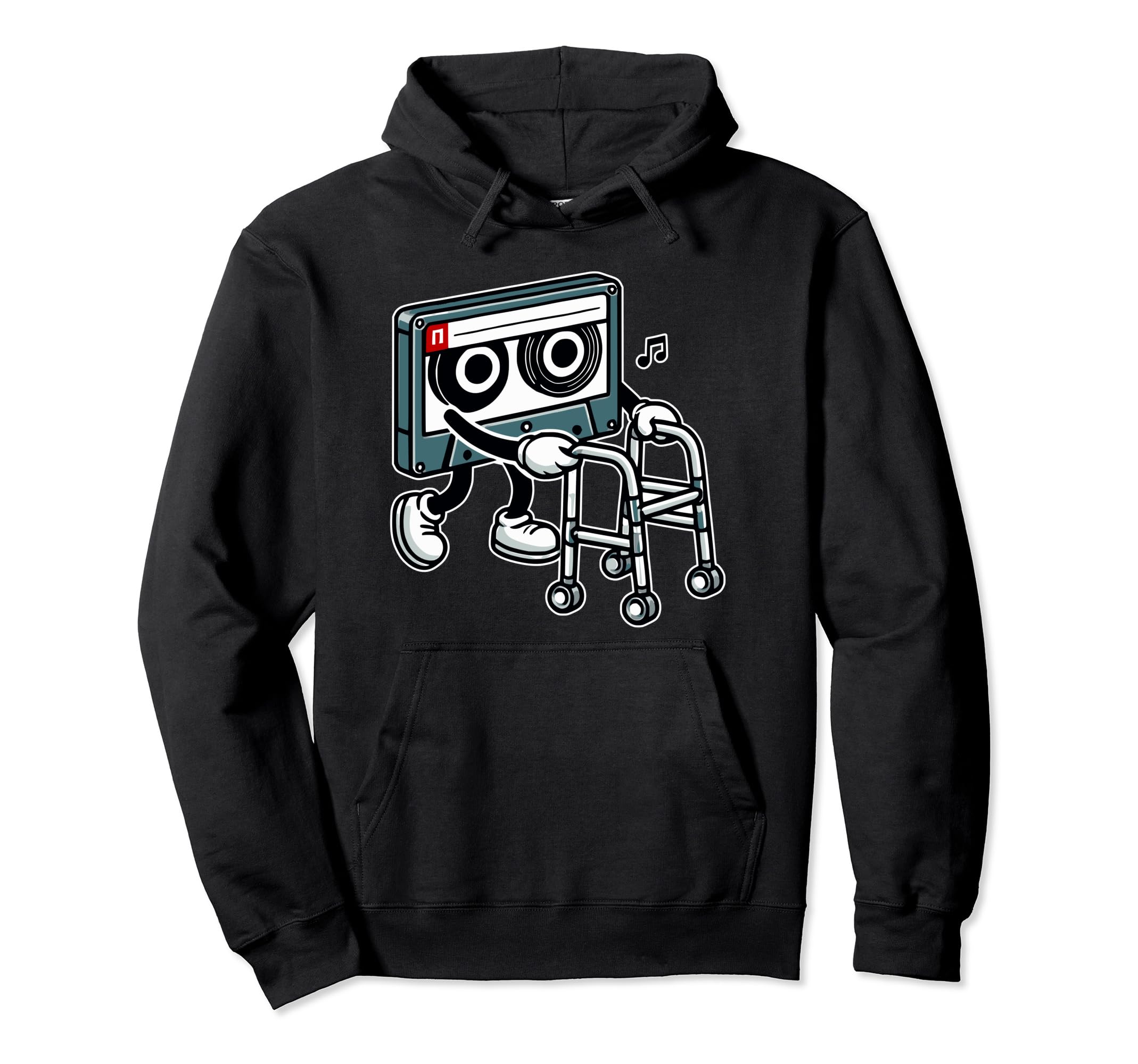 Old Music Tape Cassette Nostalgic Hoodie - Streetwear Style for Adults - T-Shirt, Sweatshirt, Hoodie