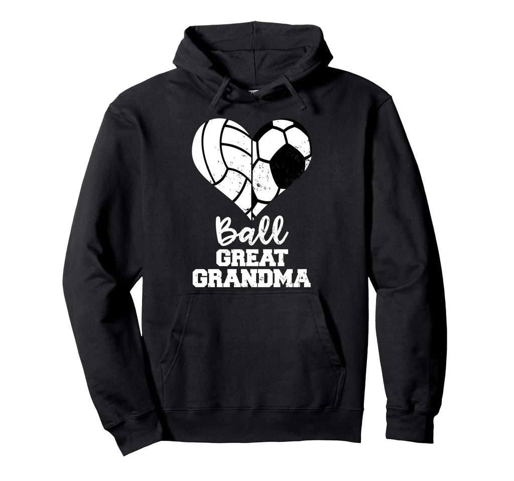 Ball Great Grandma Heart Funny Soccer Hoodie - Novelty Apparel Unisex - T-Shirt, Sweatshirt, Hoodie