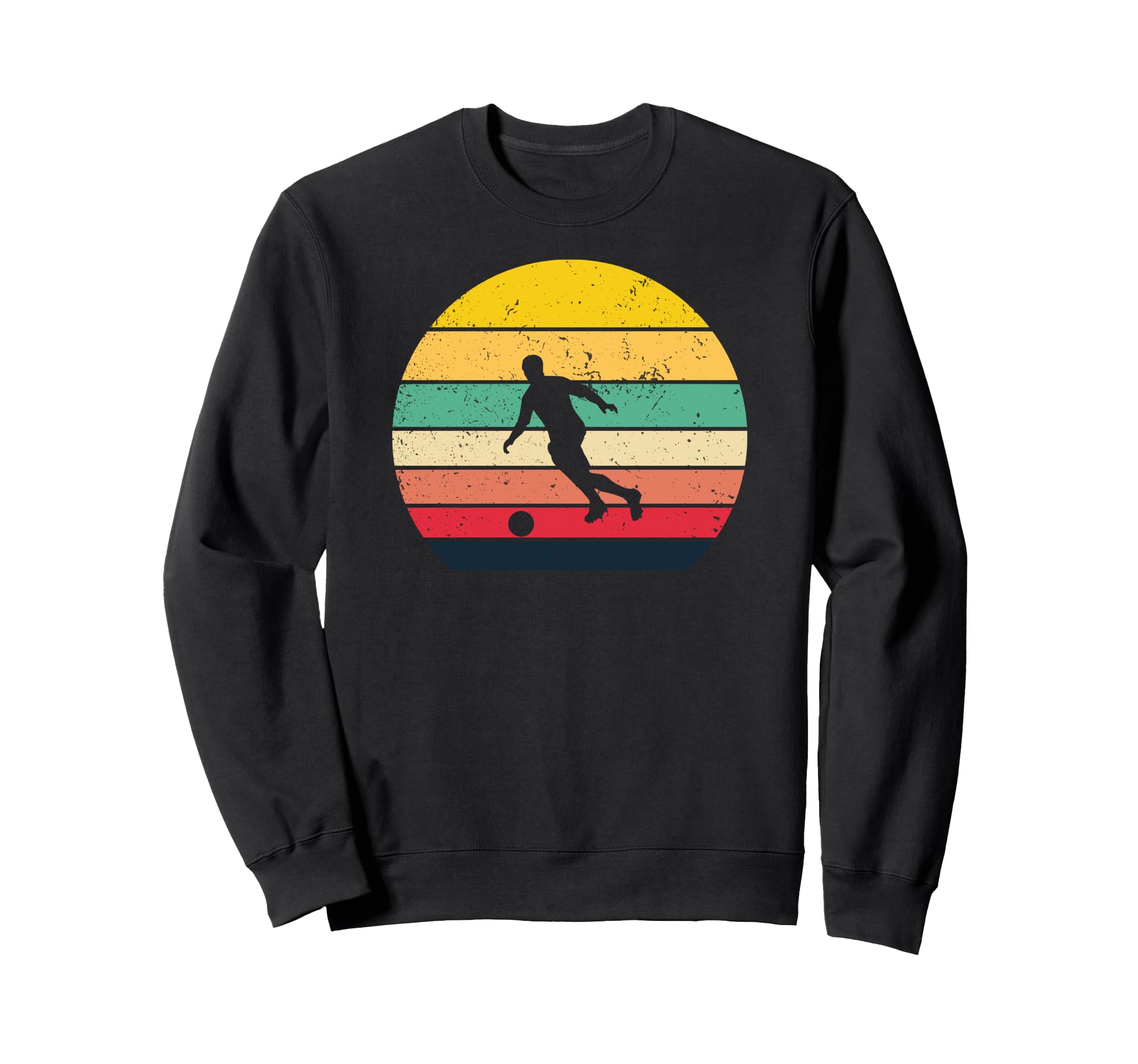 Sunset Football Soccer Sweatshirt - Minimalist Print for Adults - T-Shirt, Sweatshirt, Hoodie
