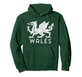 Distressed Rugby Welsh Cymru Flag Wales Hoodie - Custom Art Print Unisex - T-Shirt, Sweatshirt, Hoodie