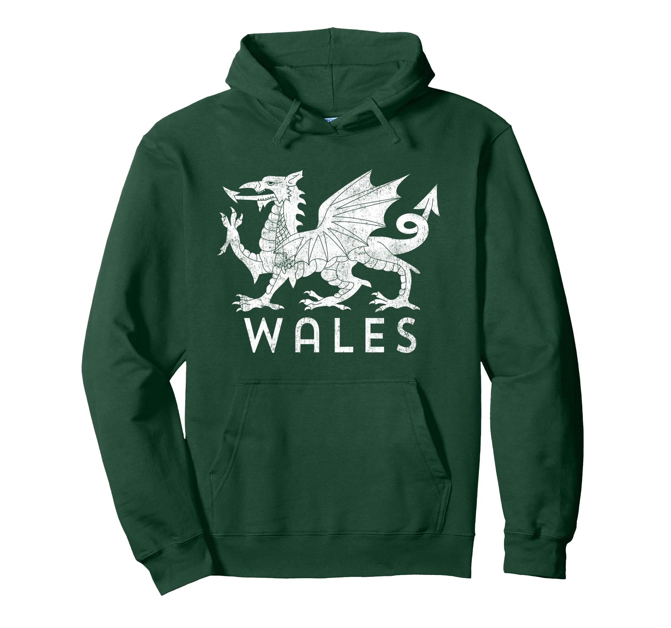 Distressed Rugby Welsh Cymru Flag Wales Hoodie - Custom Art Print Unisex - T-Shirt, Sweatshirt, Hoodie
