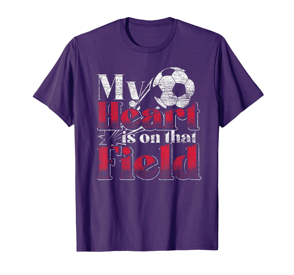 Sport Soccer Player My Heart Is T-Shirt - Casual Everyday Wear Men Women - T-Shirt, Sweatshirt, Hoodie