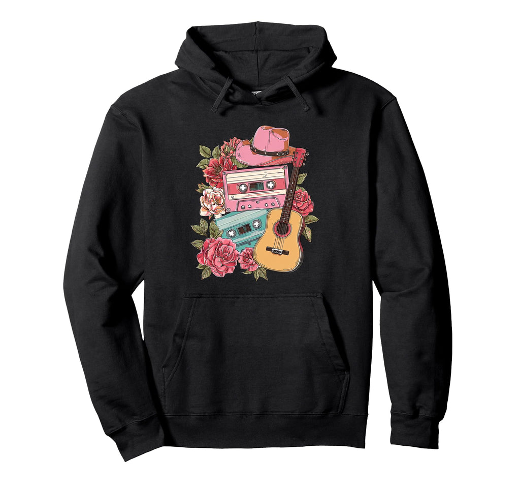 Country Music 90S Aesthetic Guitar Hoodie - Novelty Apparel Men Women - T-Shirt, Sweatshirt, Hoodie