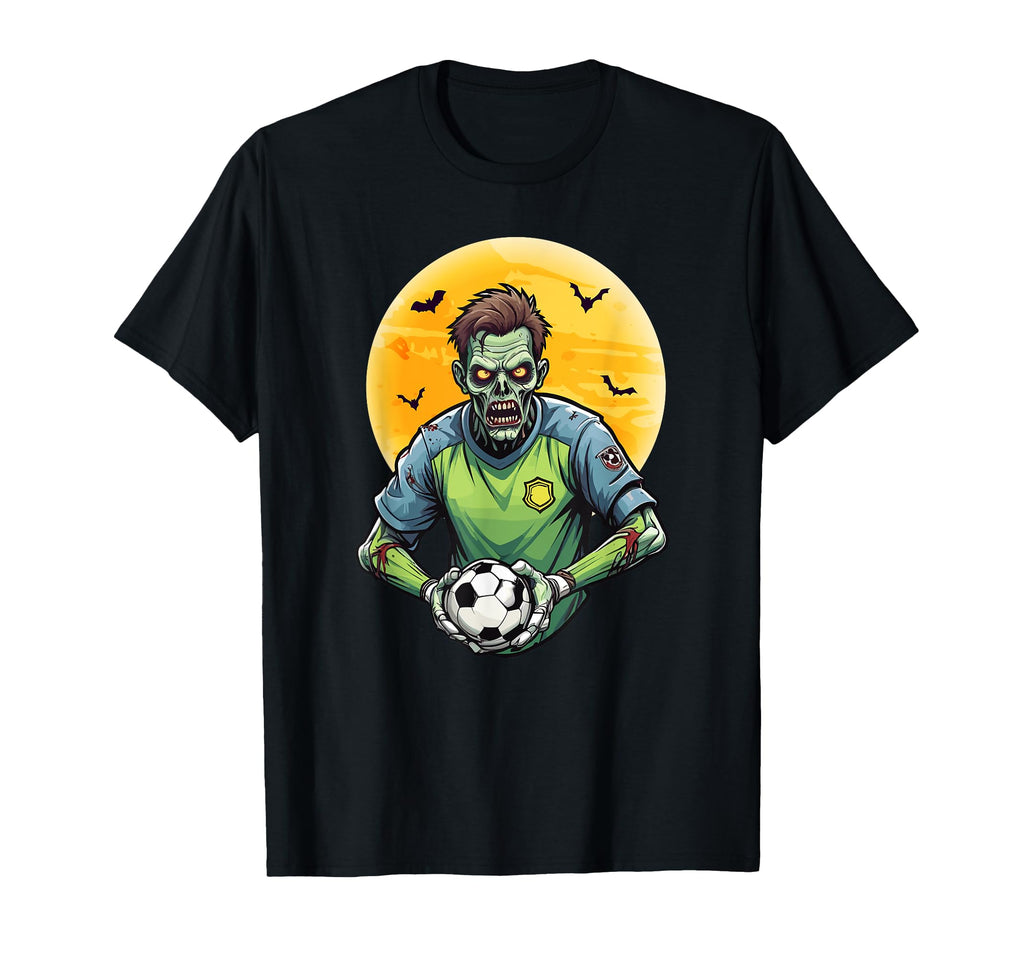 Zombie Soccer Goalkeeper Scary T-Shirt - Streetwear Style for Adults - T-Shirt, Sweatshirt, Hoodie