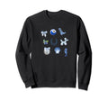 Coastal Grandma Coquette Blue Sweatshirt - Custom Art Print Men Women - T-Shirt, Sweatshirt, Hoodie