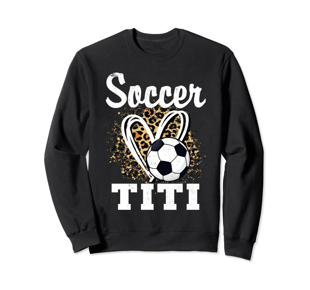 Soccer Titi Leopard Heart Matching Sweatshirt - Streetwear Style Unisex - T-Shirt, Sweatshirt, Hoodie