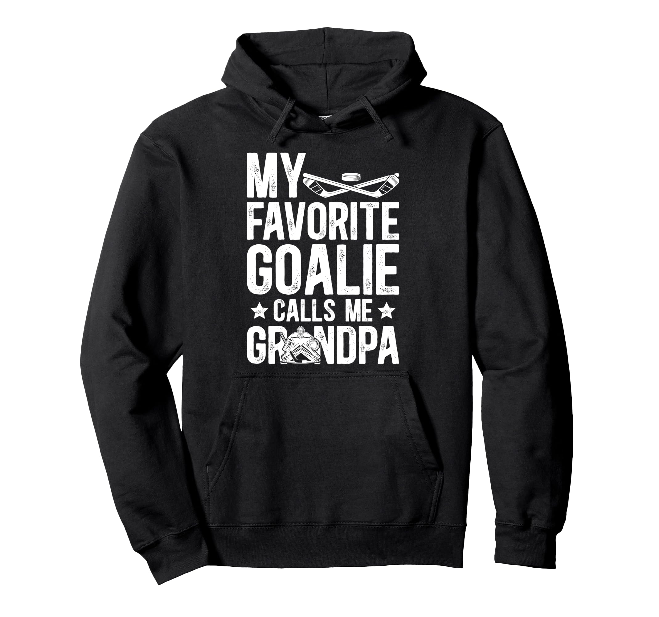 Proud Ice Hockey Goalie Grandpa Hoodie - Aesthetic Graphic Men Women - T-Shirt, Sweatshirt, Hoodie