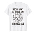 Soccer Soccer Aunt Like Baseball Aunt T-Shirt - Custom Art Print Unisex - T-Shirt, Sweatshirt, Hoodie