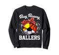 Busy Raising Ballers Funny Softball Sweatshirt - Unique Graphic for Adults - T-Shirt, Sweatshirt, Hoodie