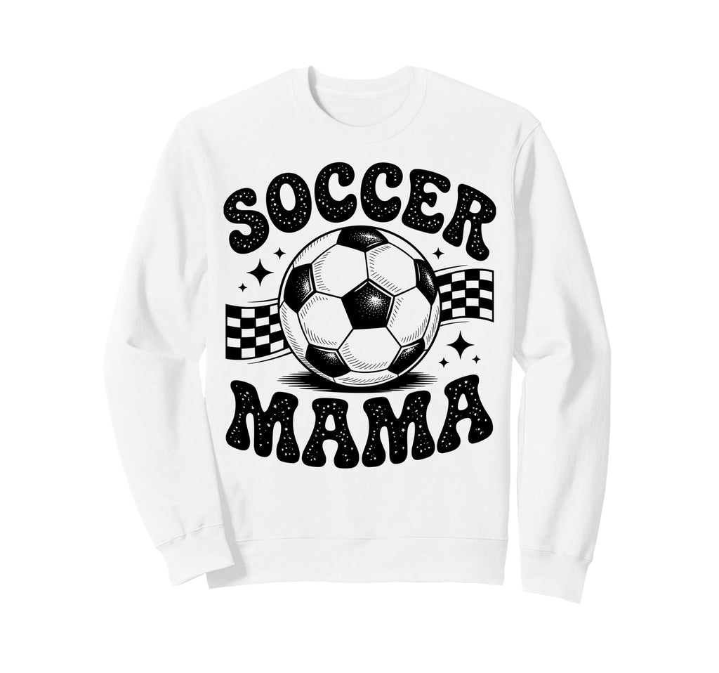 Soccer Mama Football Soccer Sweatshirt - Aesthetic Graphic Men Women - T-Shirt, Sweatshirt, Hoodie