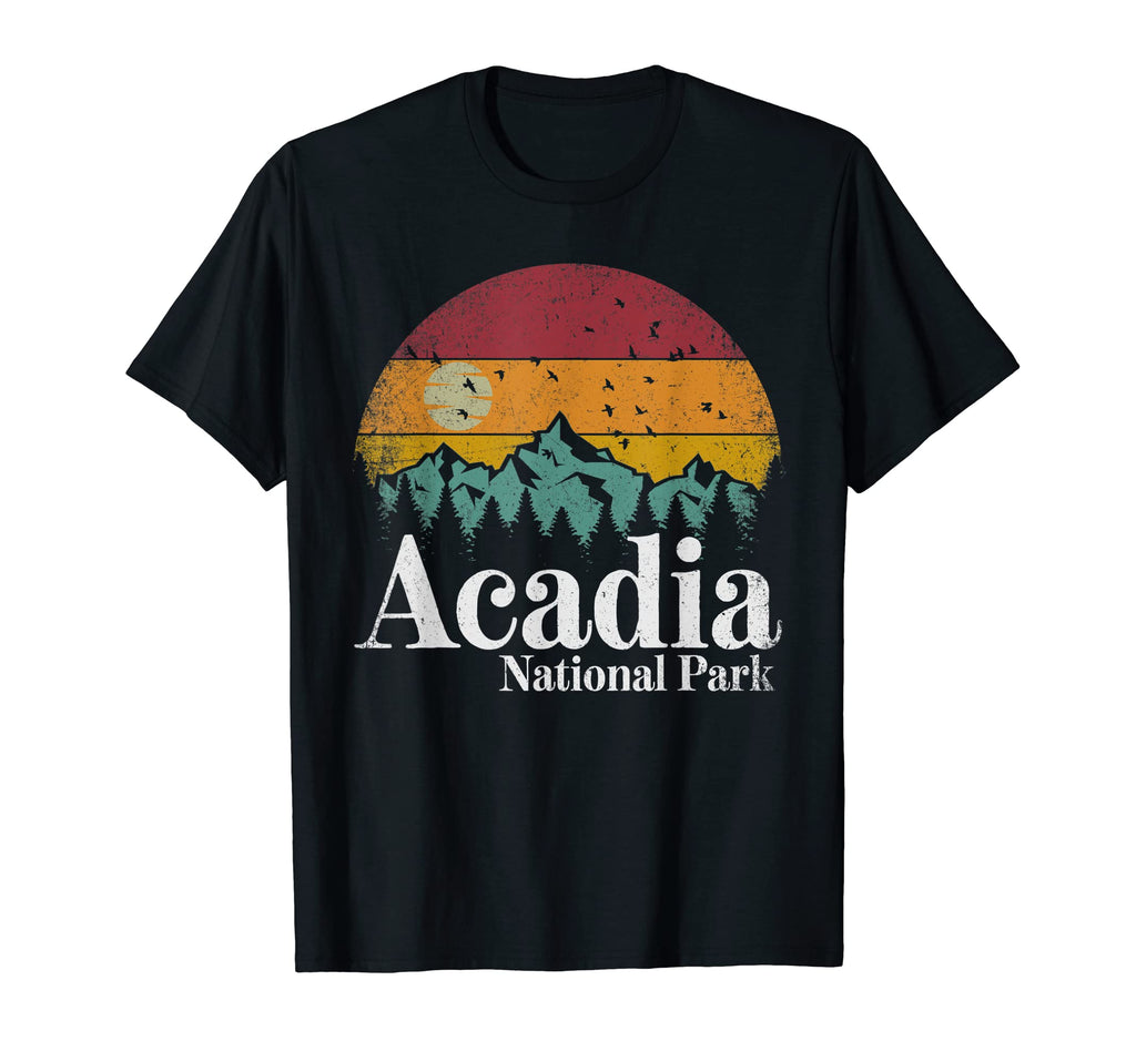 Acadia National Park Hiking Camping T-Shirt - Aesthetic Graphic Men Women - T-Shirt, Sweatshirt, Hoodie