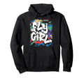 Fly 80S 90S Old School B Hip Hop Hoodie - Minimalist Print Unisex - T-Shirt, Sweatshirt, Hoodie
