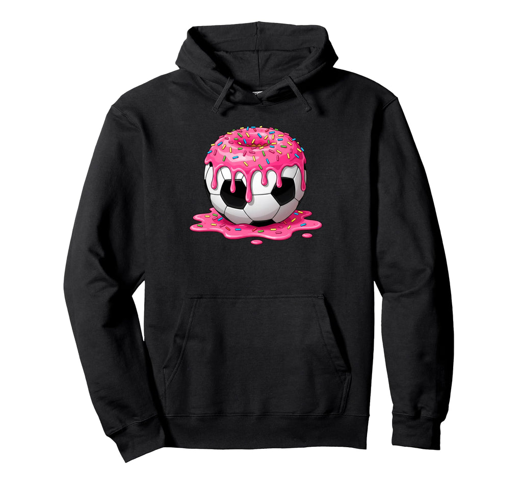 Soccer Drip Ice Cream Drip Sprinkles Hoodie - Streetwear Style for Adults - T-Shirt, Sweatshirt, Hoodie