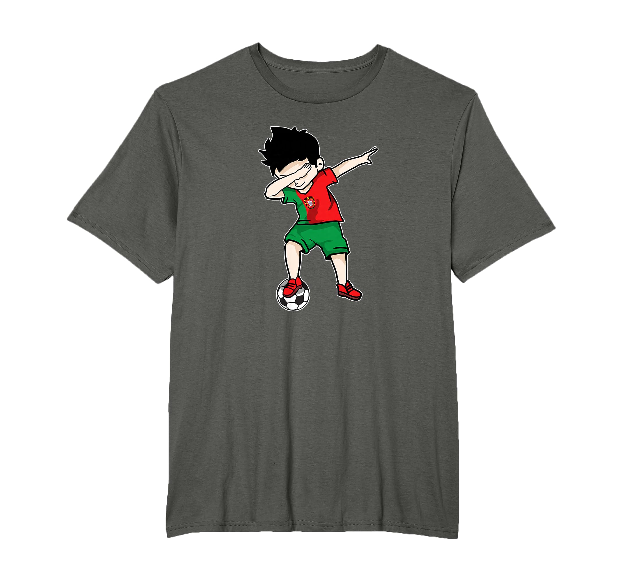 Dabbing Soccer Portugal Football T-Shirt - Unique Graphic Men Women - T-Shirt, Sweatshirt, Hoodie