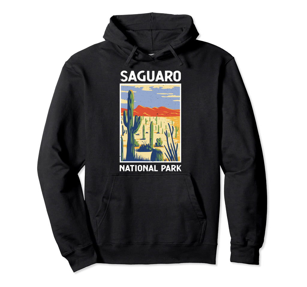 Saguaro National Park Outdoor Camping Hoodie - Unique Graphic for Adults - T-Shirt, Sweatshirt, Hoodie