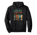 Aloha Surf Club Tropical Surfboards Hoodie - Trendy Graphic for Adults - T-Shirt, Sweatshirt, Hoodie