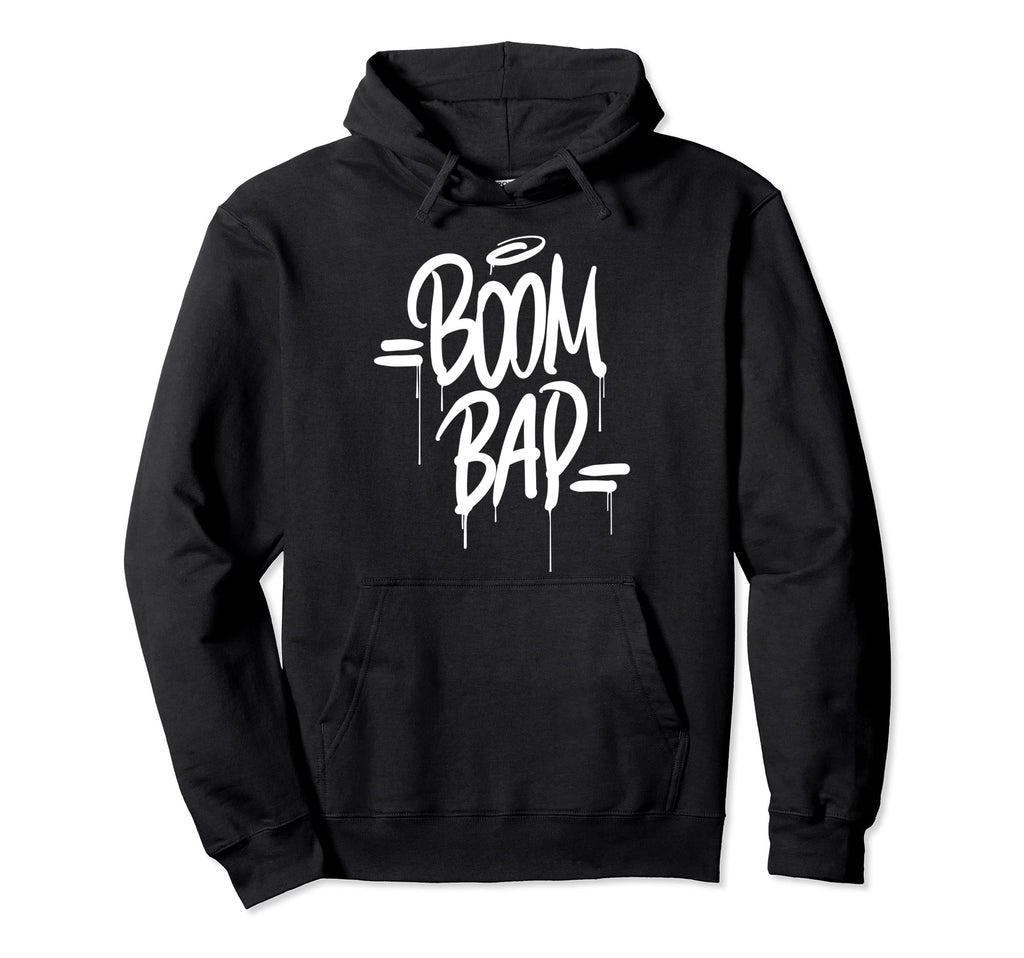 Boom Bap Old School Hip Hop Rap Hoodie - Minimalist Print Unisex - T-Shirt, Sweatshirt, Hoodie