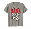 Soccer Nana Bow Leopard Soccer Lovers T-Shirt - Novelty Apparel for Adults - T-Shirt, Sweatshirt, Hoodie
