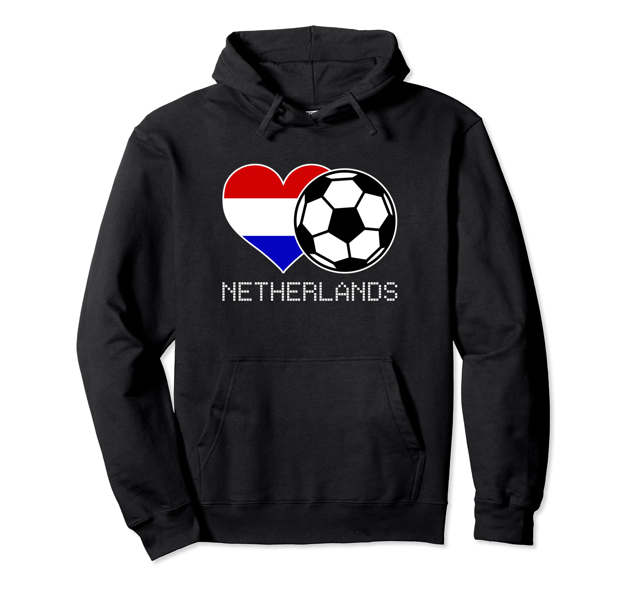 Netherlands Soccer Dutch Flag Love Hoodie - Minimalist Print Unisex - T-Shirt, Sweatshirt, Hoodie