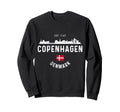 Copenhagen Denmark Skyline Sweatshirt - Aesthetic Graphic Men Women - T-Shirt, Sweatshirt, Hoodie