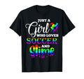 Just Who Loves Soccer And Slime T-Shirt - Aesthetic Graphic for Adults - T-Shirt, Sweatshirt, Hoodie