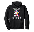 Funny Who Loves Soccer Hoodie - Casual Everyday Wear Men Women - T-Shirt, Sweatshirt, Hoodie