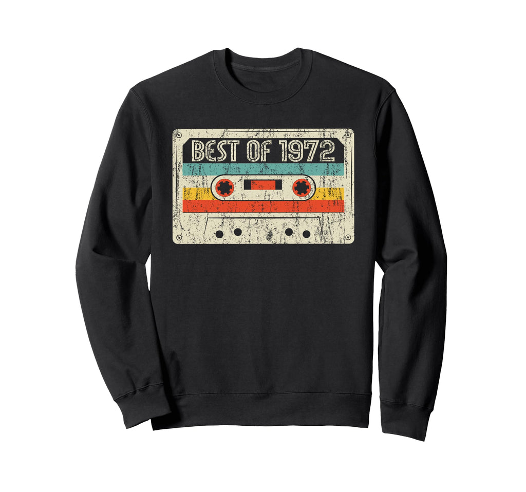 53Rd Birthday Gifts Best 1972 Cassette Sweatshirt - Unique Graphic Unisex - T-Shirt, Sweatshirt, Hoodie