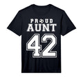 Number 42 Custom Proud Soccer Futbol T-Shirt - Unique Graphic Men Women - T-Shirt, Sweatshirt, Hoodie